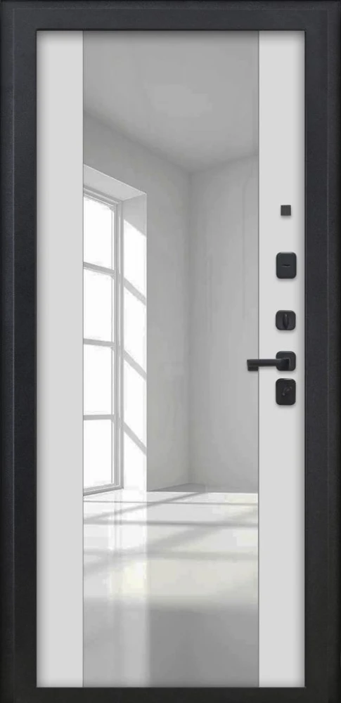 Входная дверь ДвериПРО Модель Л-48 ФЛЗ -1 Белый матовый DPRO222494 внутренняя сторона